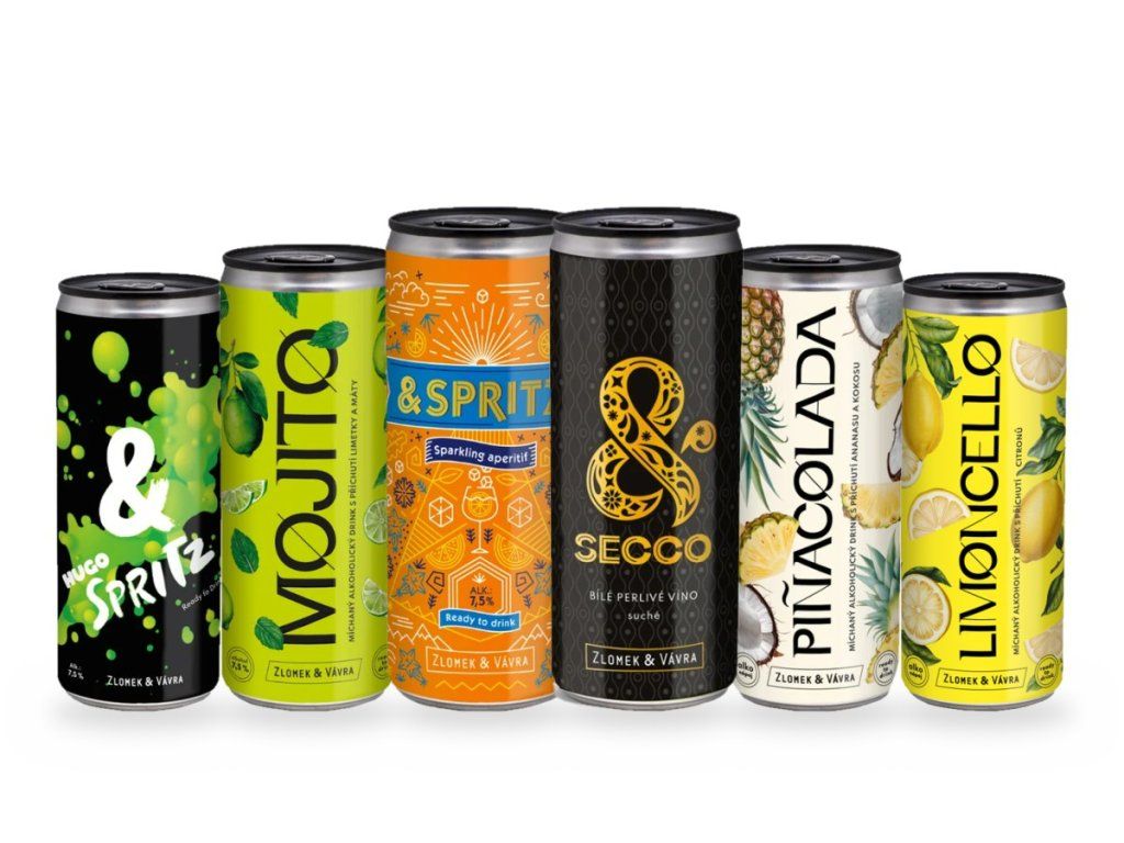 Ochutnávkový set: šest plechovek drinků